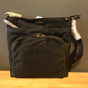 Black Tumi Carmel Crossbody